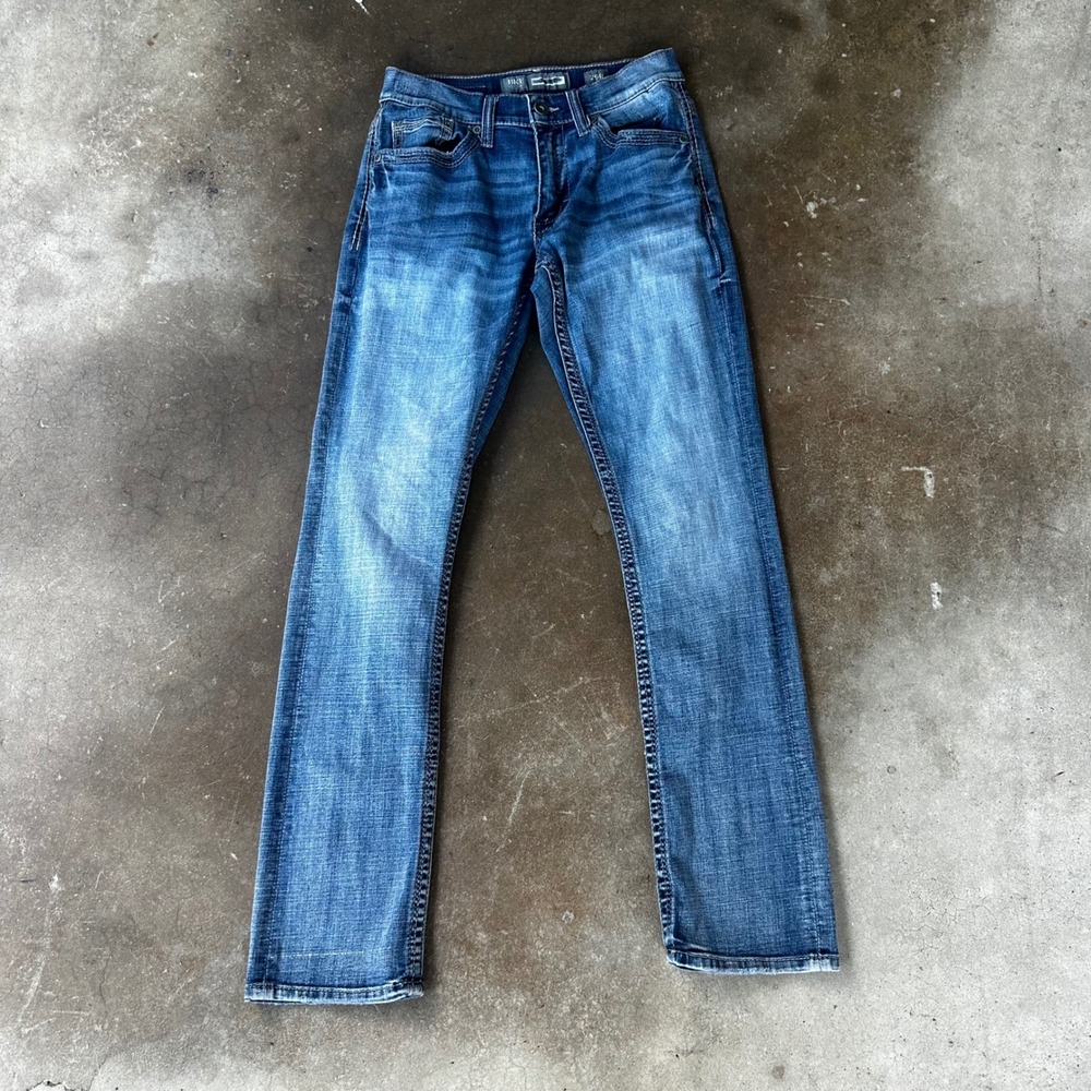 BKE Jake Straight Leg Jeans Mens 29R Blue Excellent Medium Wash ABS16150 - Picture 2 of 8